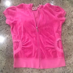 JUICY COUTURE sweat jacket bright pink